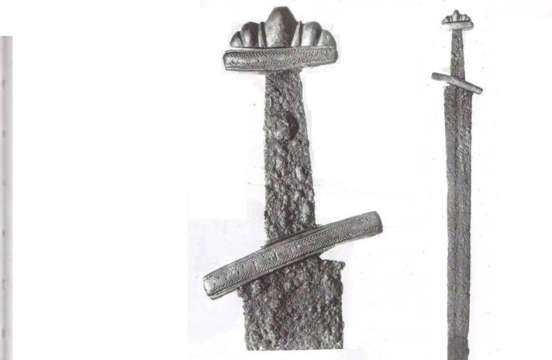 XI a. kuršių kario kalavijas