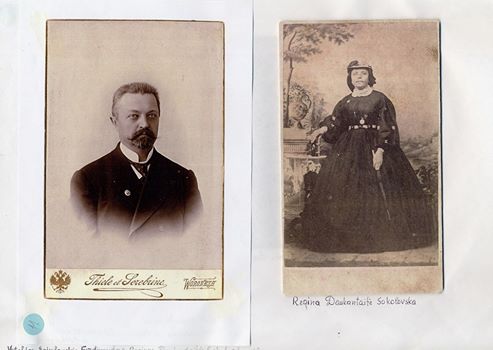 Regina Daukantaitė-Sokolovska ir jos sūnus.